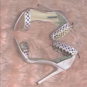 Pink Studded Chain Heels